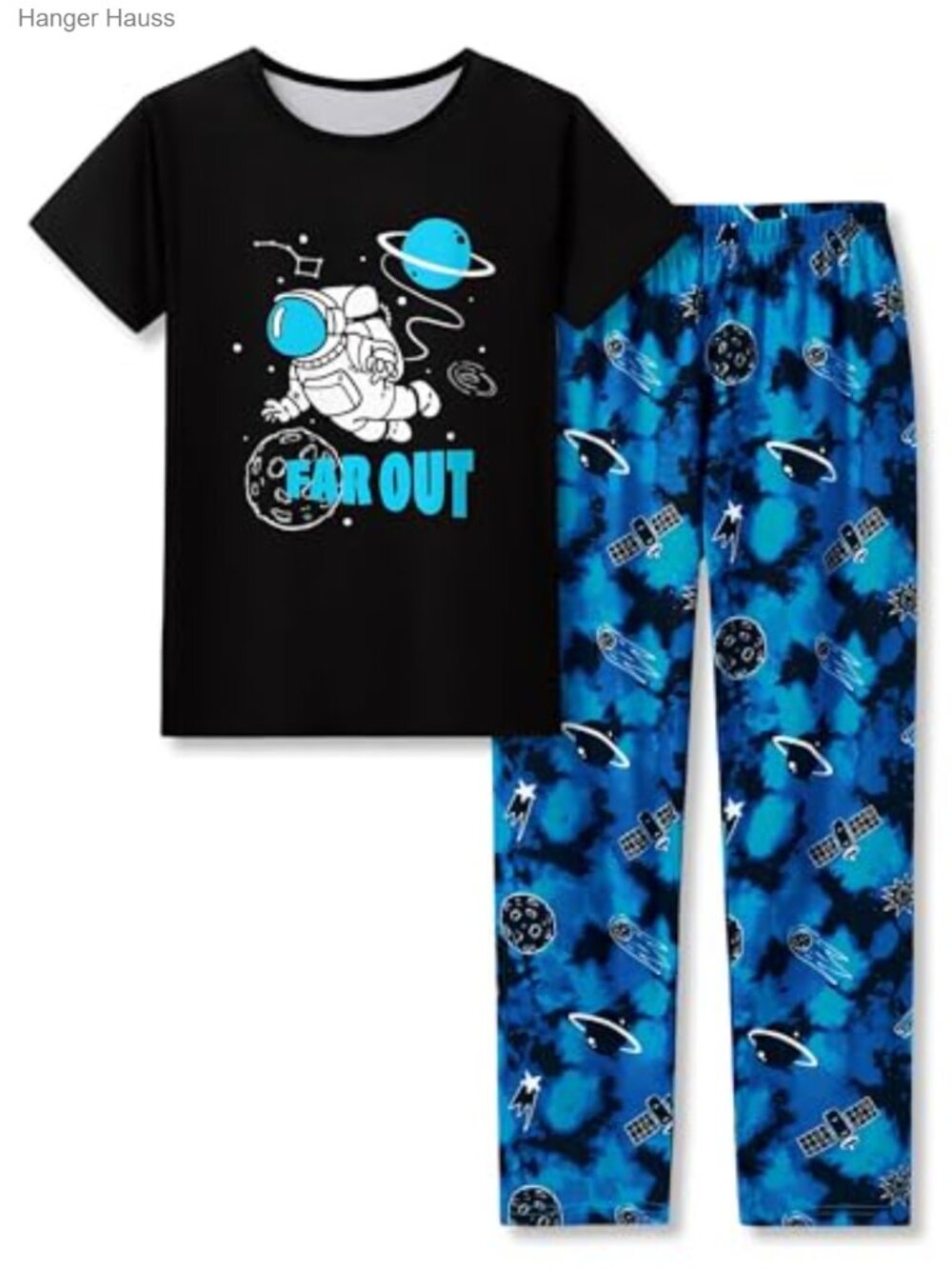 Boys Pajama Set Gamer Astronaut T-Shirt & Pants Sleepwear